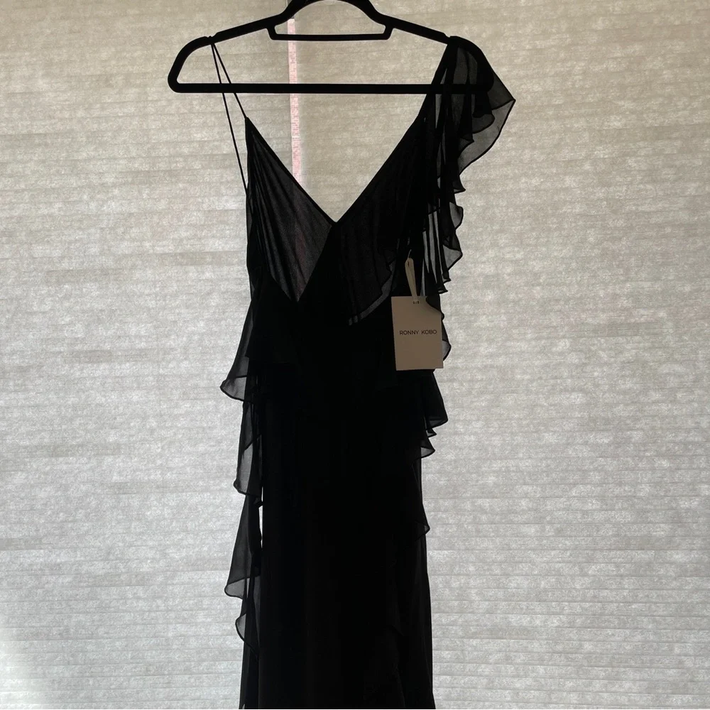Ronny Kobo Olivialle Draped Maxi Gown - Picture 14 of 16